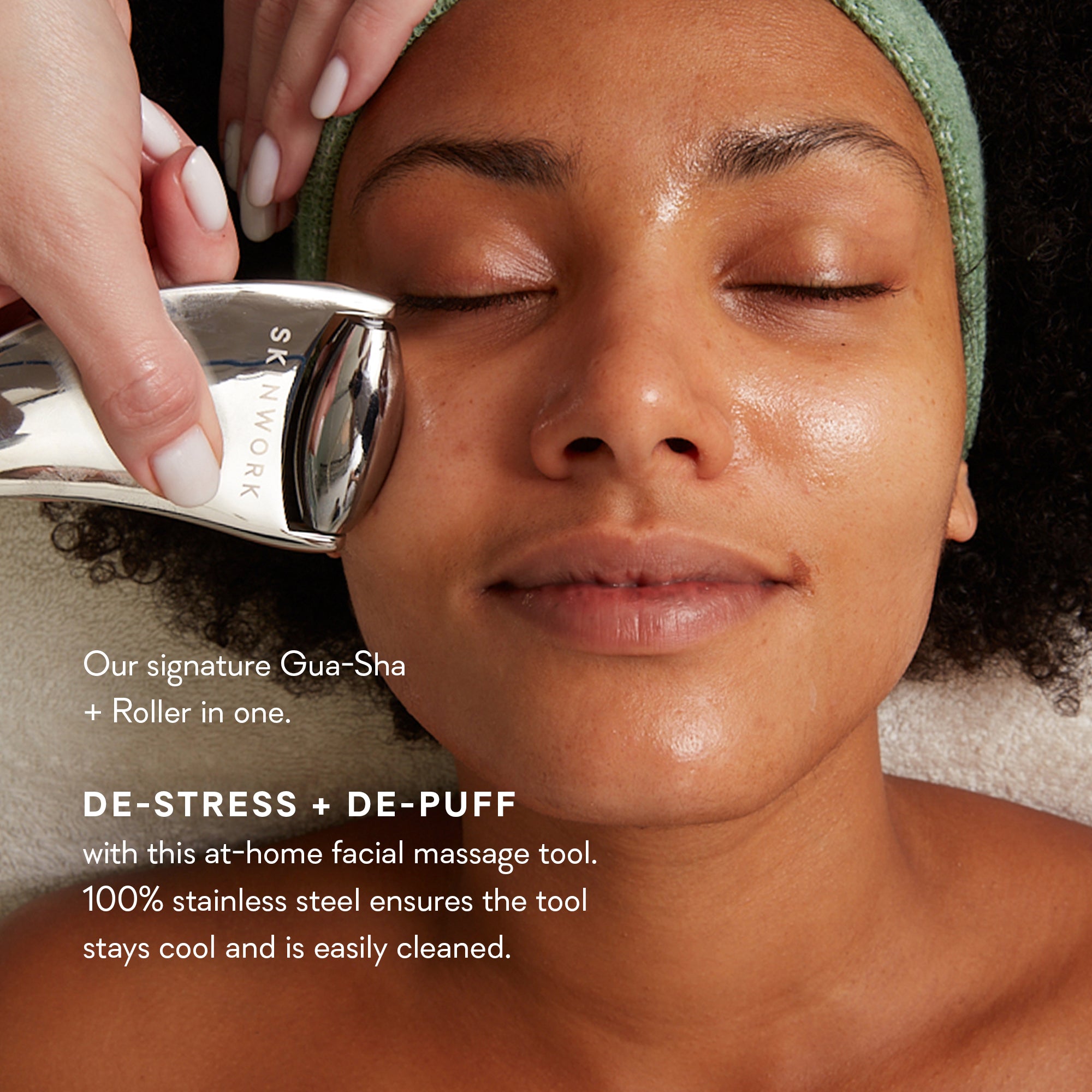 SKINWORK Sculpt Roller + Gua Sha Tool