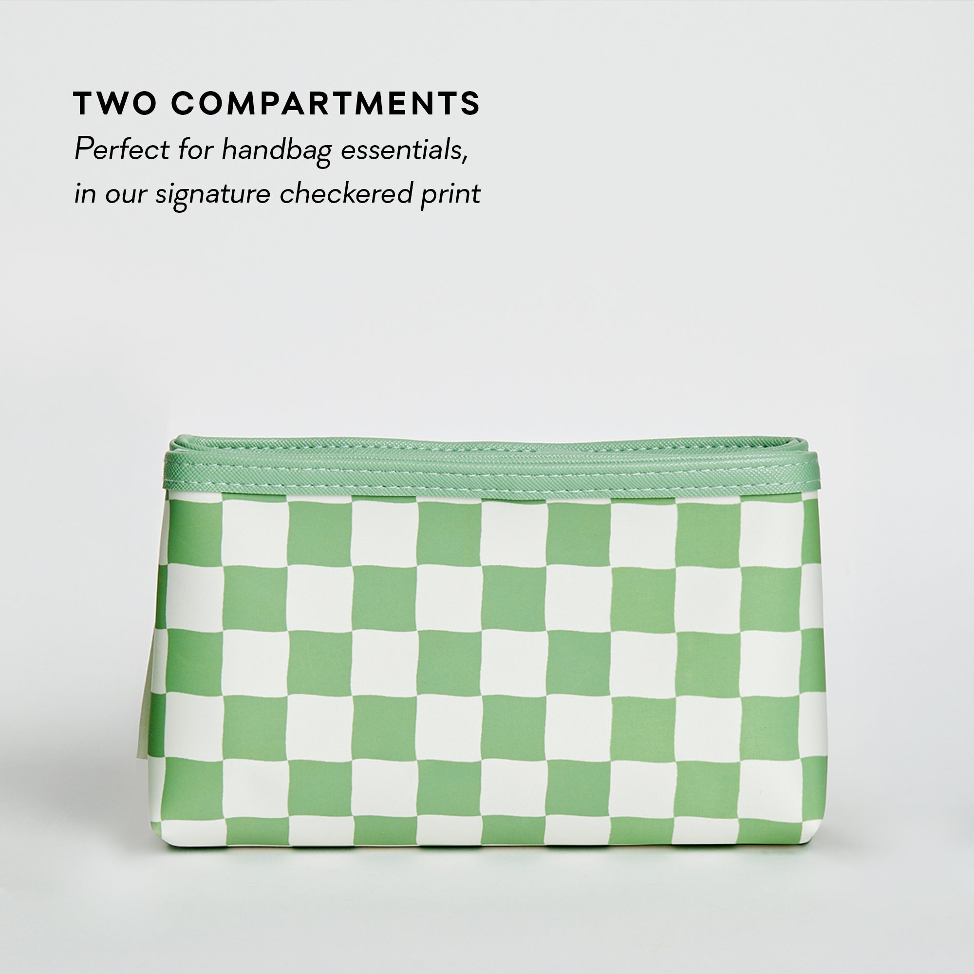 SKINWORK Double-Zip Checkered Mini-Bag