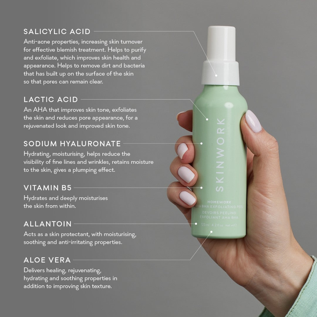 HOMEWORK AHA BHA Exfoliating Peel 125ml