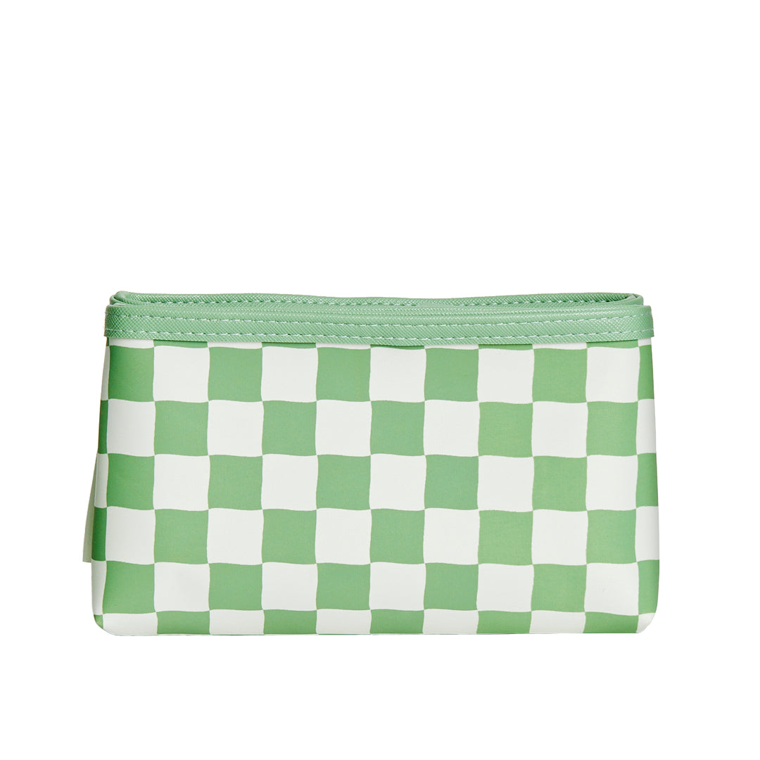 Double Zip Checkered Mini Bag